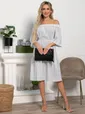 Платье с поясом Дафна (белое) П15522-8М