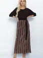 Платье Королева гофре шоколад П10061