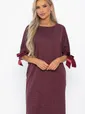 Платье трикотажное Кайла (бордовое) П14782-10М