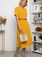 Платье трикотажное Парижанка (желтое) П14334-10М