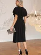 Платье вечернее Мелодия любви (черное) П14494-4М
