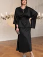 Костюм с юбкой Альсия  (черный) К14393-5М