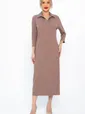 Платье трикотажное Каприччио (коричневое) П14591-10М