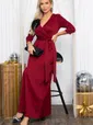 Платье Сияющий выход (винное) П14445-4М