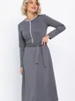 Платье трикотажное Парижанка (серое) П14786-10М