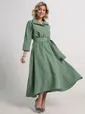 Платье Лорита (серо-зеленое) П15153-16М