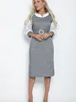 Платье Брют НЬЮ (светло-серое) П12402-18