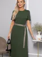 Платье трикотажное Парижанка (зеленое) П14415-10М