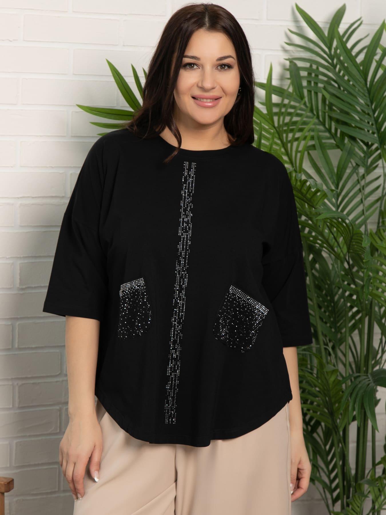 Блуза Магнит (черная) Б15442-24М