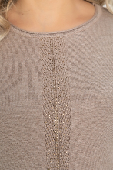 Джемпер Зимний вечер (темно-бежевый) Б12411-20 Джемпер Зимний вечер (темно-бежевый) Б12411-20