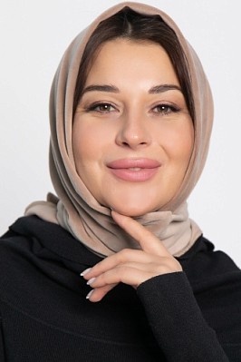 Косынка с завязками Велюр (бежевая) КЗВ11-23М