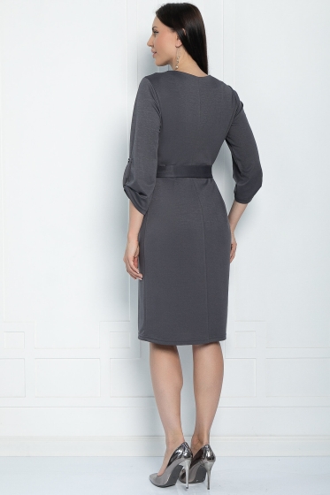 Платье Малибу (графит) П11244