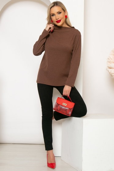 Джемпер "Аланис" (шоколад) Б4114 Джемпер "Аланис" (шоколад) Б4114