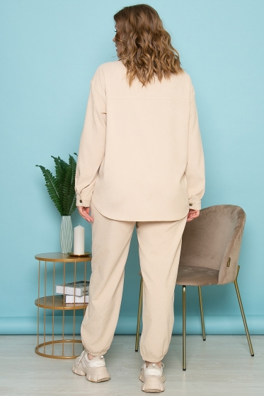 Костюм "На пульсе моды" (слоновая кость) К3435