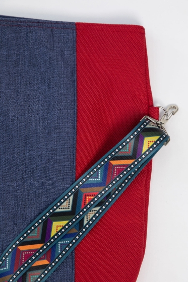 Сумка-торба Комби (сине-красная) СТ10