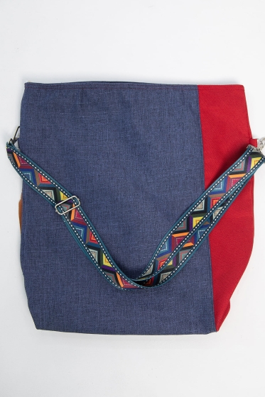 Сумка-торба Комби (сине-красная) СТ10
